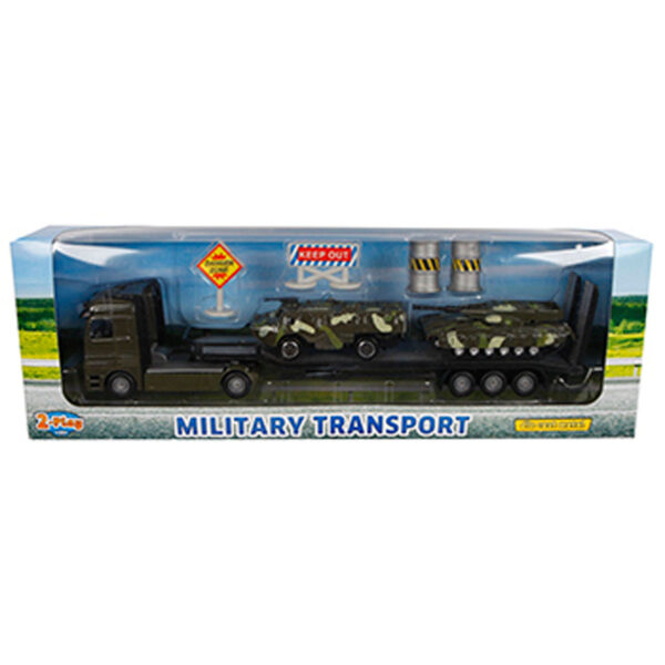 2-Play Die-cast Vrachtwagen Transporter met Tanks