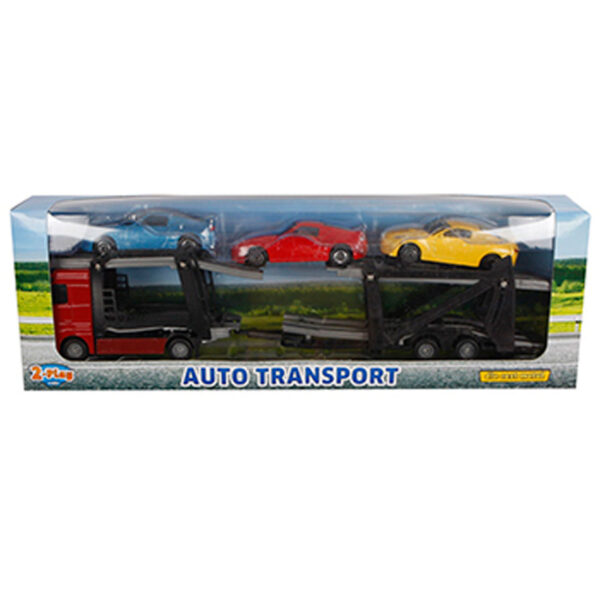 2-Play Die-cast Vrachtwagen Transporter met Auto's