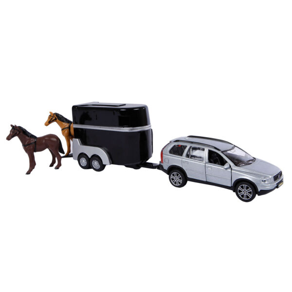 Kids Globe Die-cast Volvo XC90 met Paardentrailer