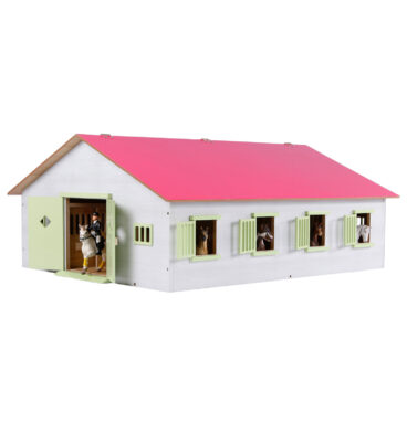 Kids Globe Paardenstal Roze met 7 Boxen