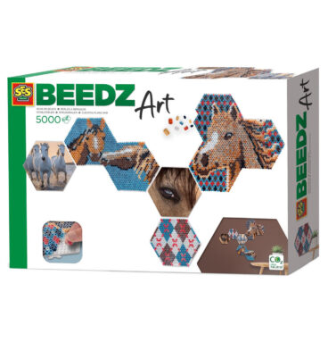SES Beedz Art - Hex Tiles Paarden