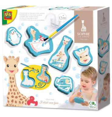 SES Sophie La Girafe Kleuren met Water in Bad