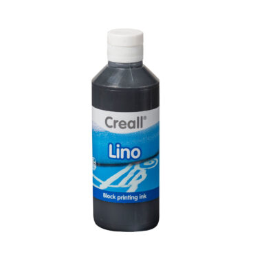 Creall Lino Blockprintverf Zwart