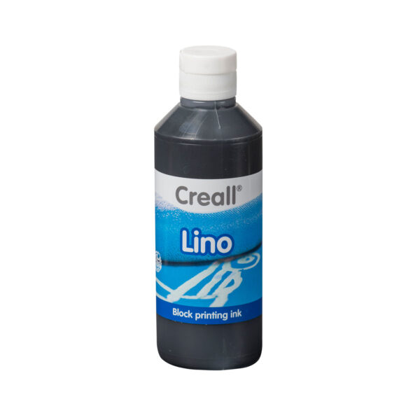 Creall Lino Blockprintverf Zwart