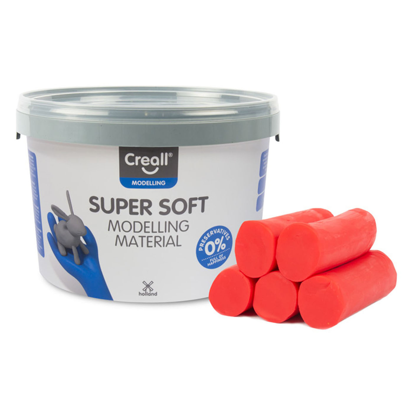 Creall Supersoft klei Rood