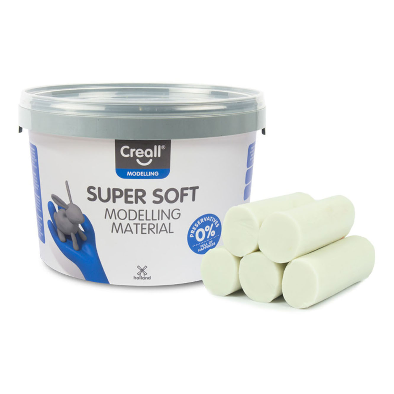 Creall Supersoft klei Wit
