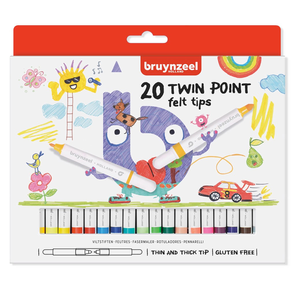 Bruynzeel Kids Twin Point Viltstiften