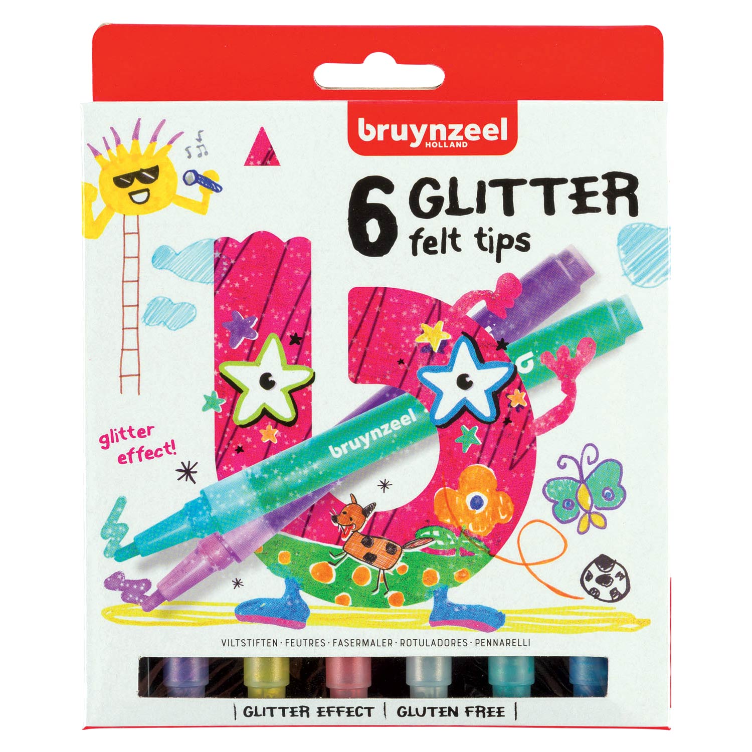 Bruynzeel Kids Glitter Viltstiften