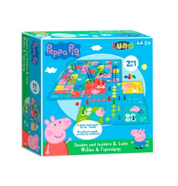 Peppa Pig Slangen en Ladders en Ludo Bordspel