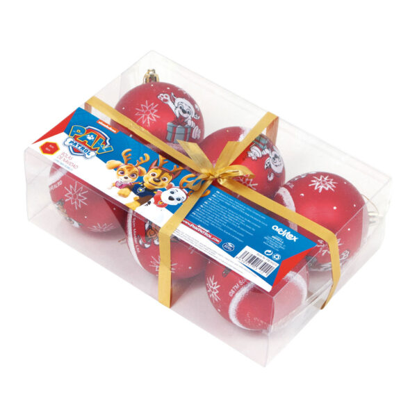 Kinder Kerstballen PAW Patrol Rood