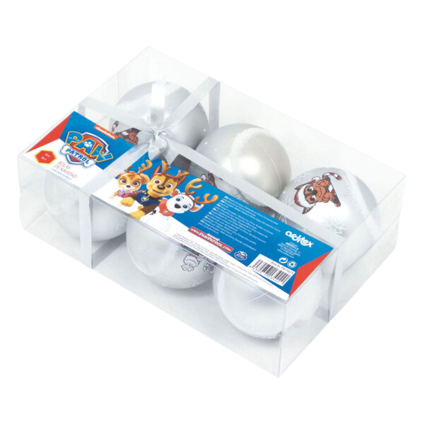 Kinder Kerstballen PAW Patrol Zilver