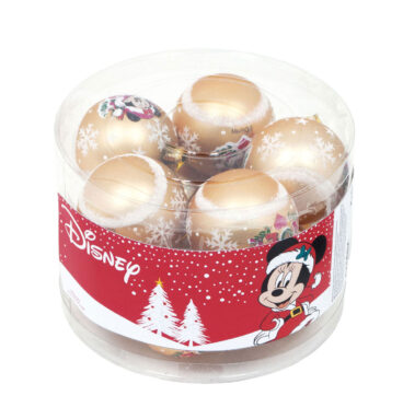 Kinder Kerstballen Minnie Mouse Goud
