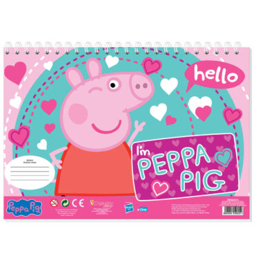 Peppa Pig Kleurplaten met Stencil en Stickervel