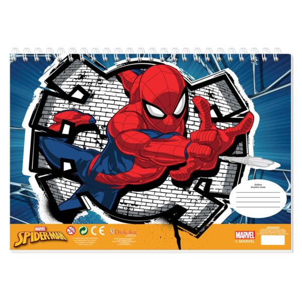 Spiderman Kleurplaten met Stencil en Stickervel