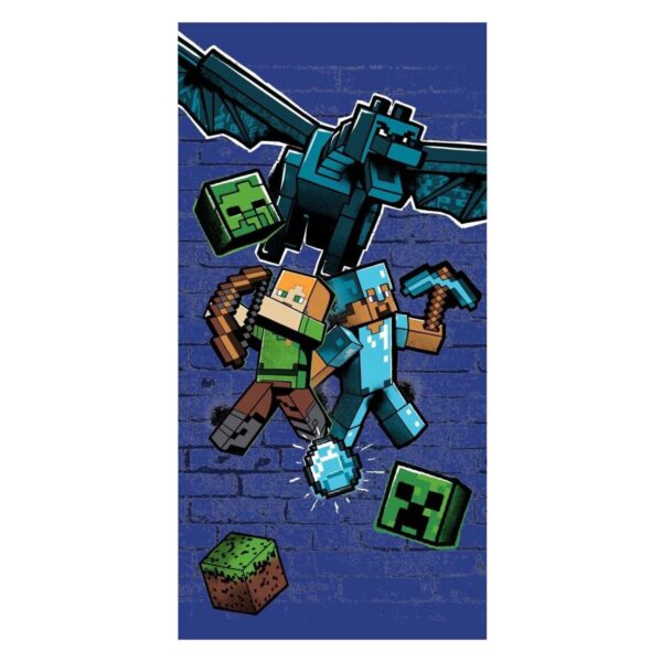 Minecraft Beach Towel 70x140cm 100% Polyester