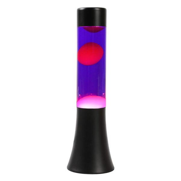 Lavalamp Zwart/Paars/Roze