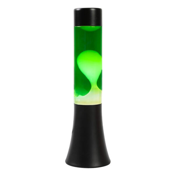 Lavalamp Zwart/Groen/Wit