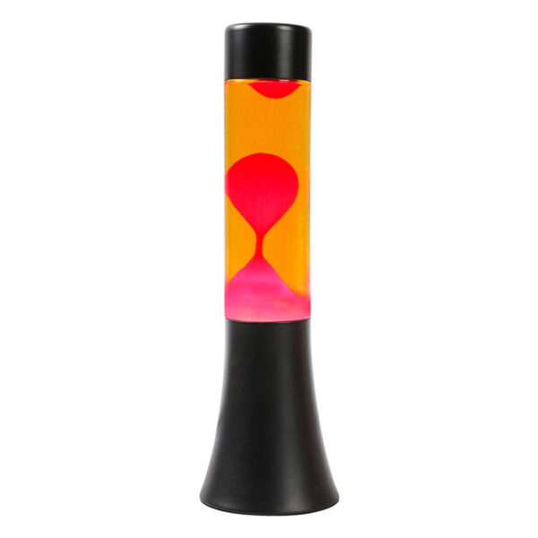 Lavalamp Zwart/Oranje/Rood