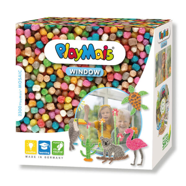 PlayMais Window Mosaic - Dieren