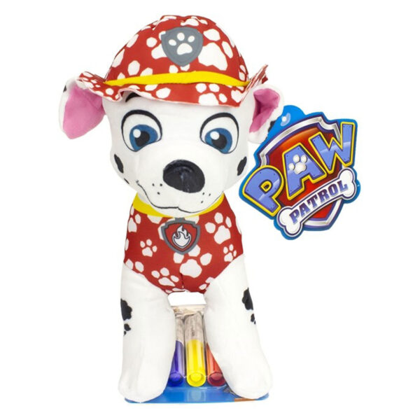 PAW Patrol Inkleur Knuffel met Stiften - Marshall