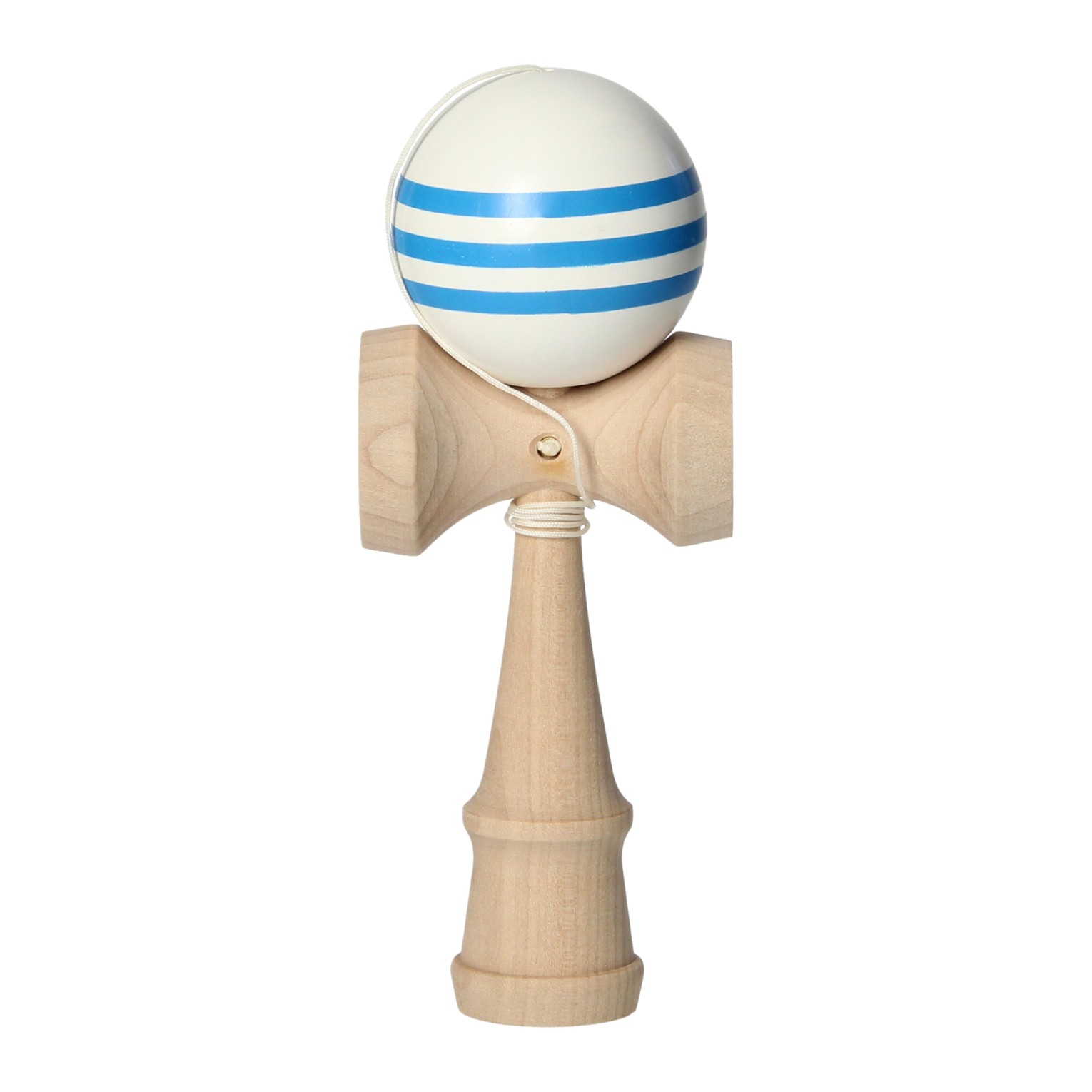 Houten Kendama Wit/Blauw