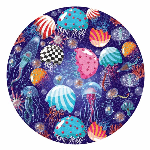 Ronde Puzzel Jellyfish