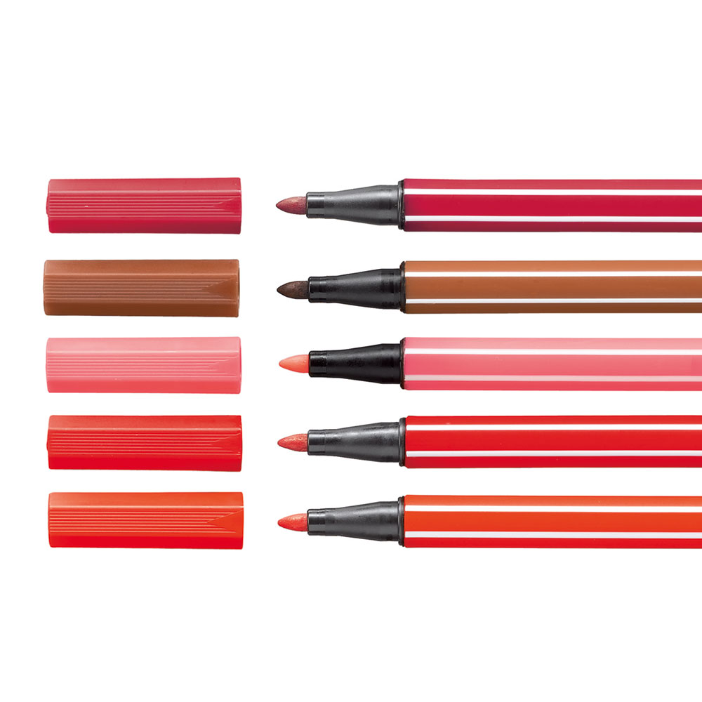 STABILO Pen 68 Viltstift - Roodtinten