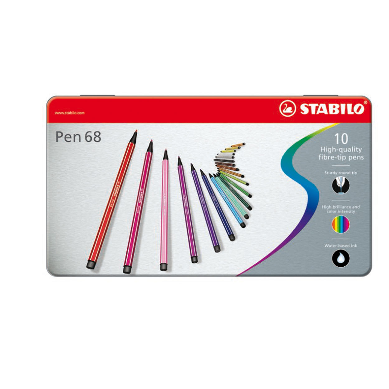 STABILO Pen 68 in Metalen Doos