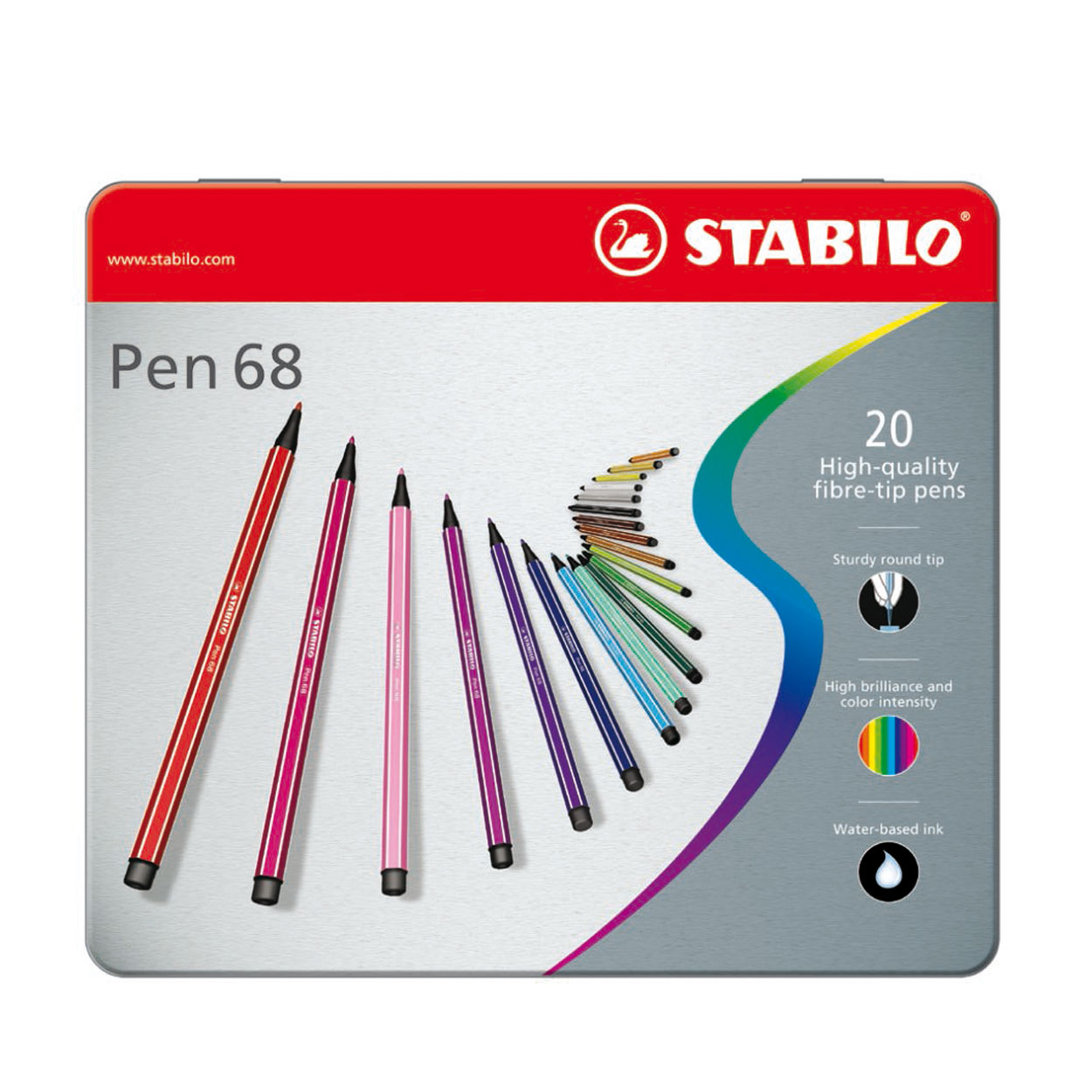 STABILO Pen 68 in Metalen Doos