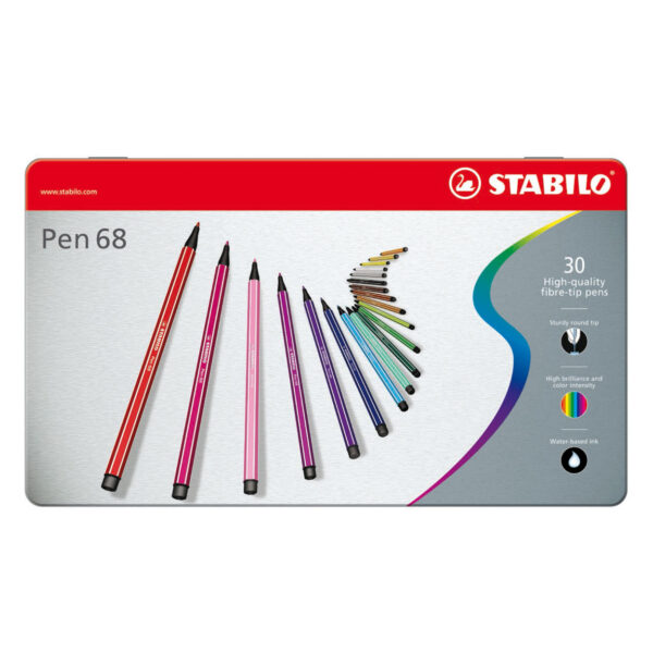 STABILO Pen 68 in Metalen Doos