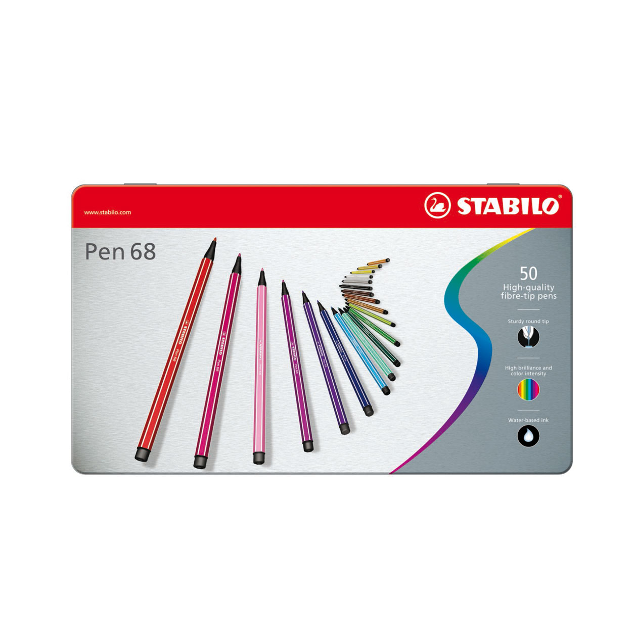 STABILO Pen 68 in Metalen Doos