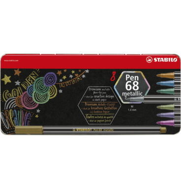 STABILO Pen 68 Metallic Metalen Doos Viltstiften