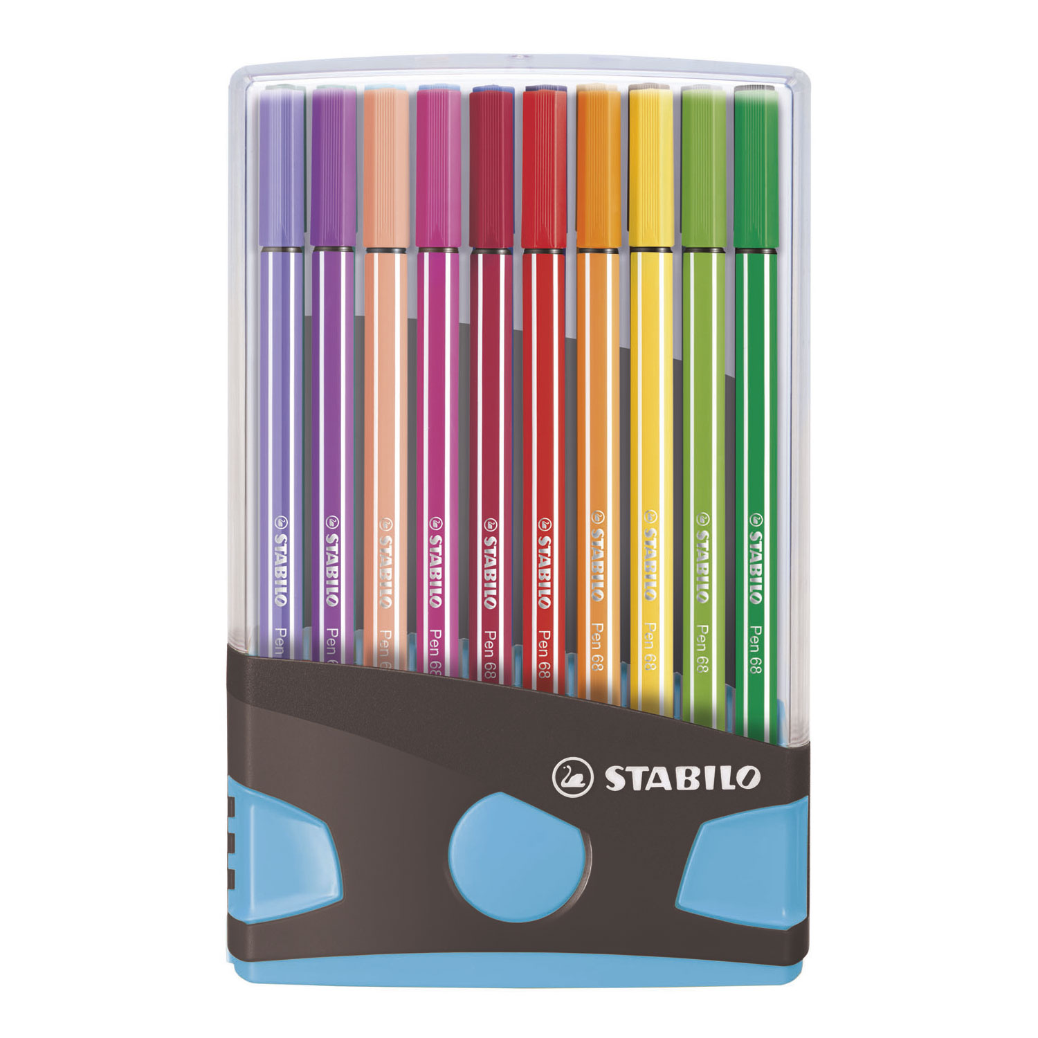 STABILO Pen 68 Colorparade Antraciet/Lichtblauw