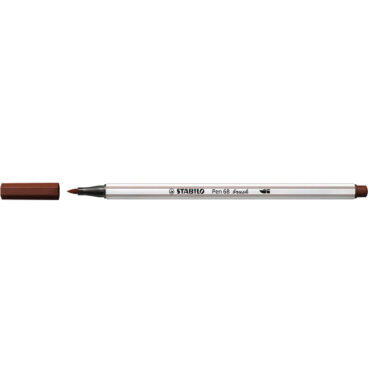STABILO Pen 68 Brush 45 - Bruin