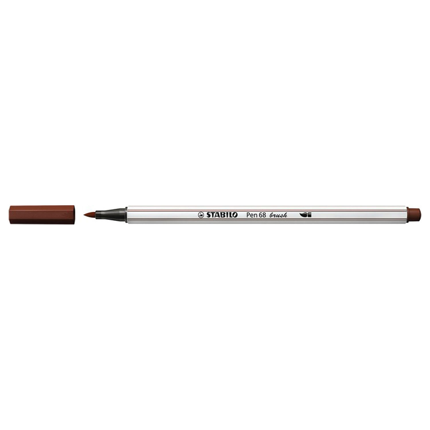 STABILO Pen 68 Brush 45 - Bruin