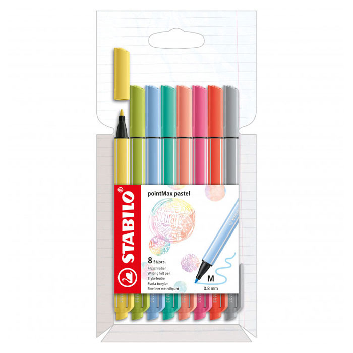 STABILO PointMax Fineliners Pastel