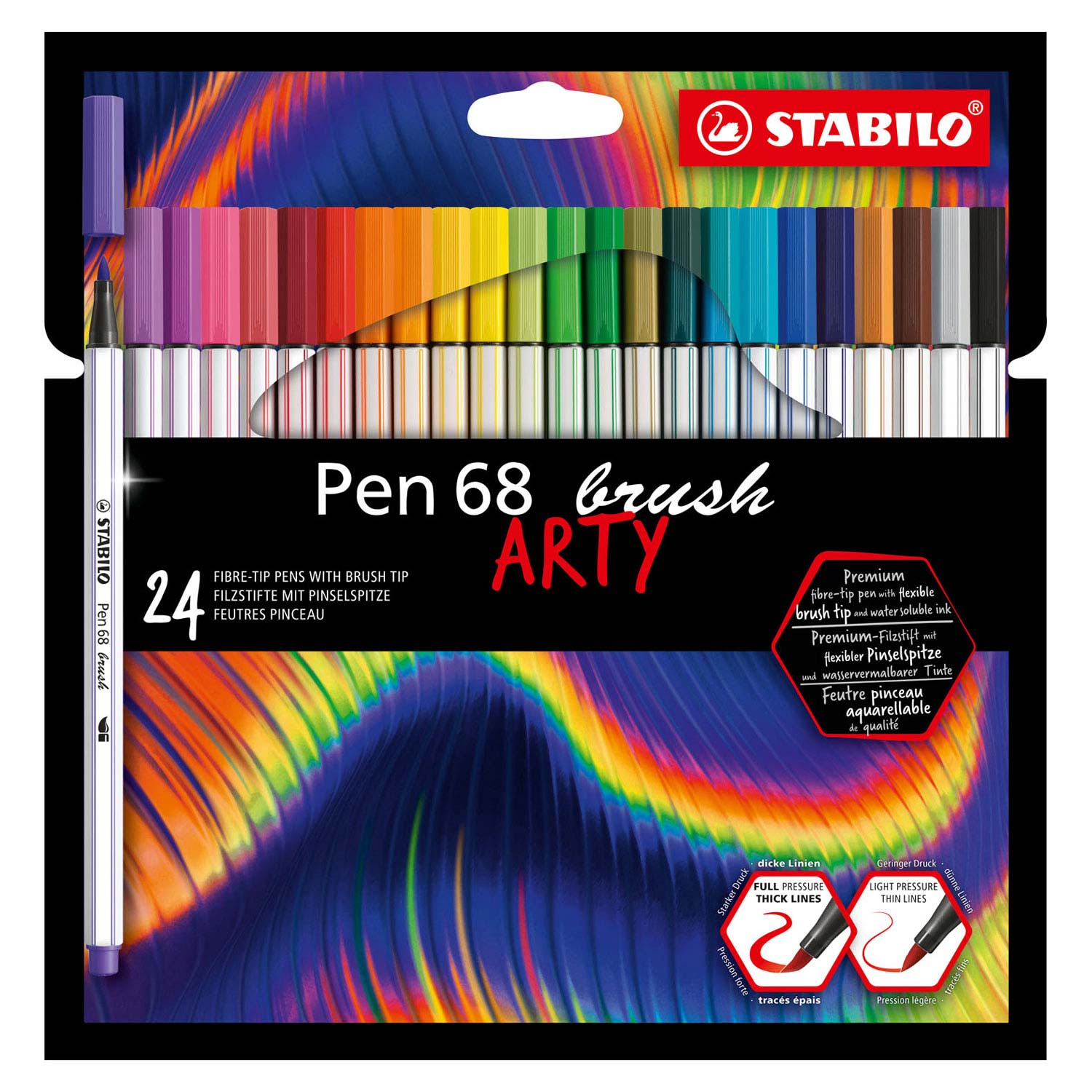 STABILO Pen 68 Brush ARTY Viltstiften