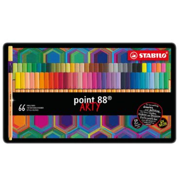 STABILO Point 88 ARTY Metalen Doos Fineliners