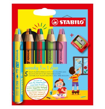 STABILO Woody 3in1 Duo met Puntenslijper