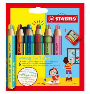 STABILO Woody 3in1 Duo met Puntenslijper