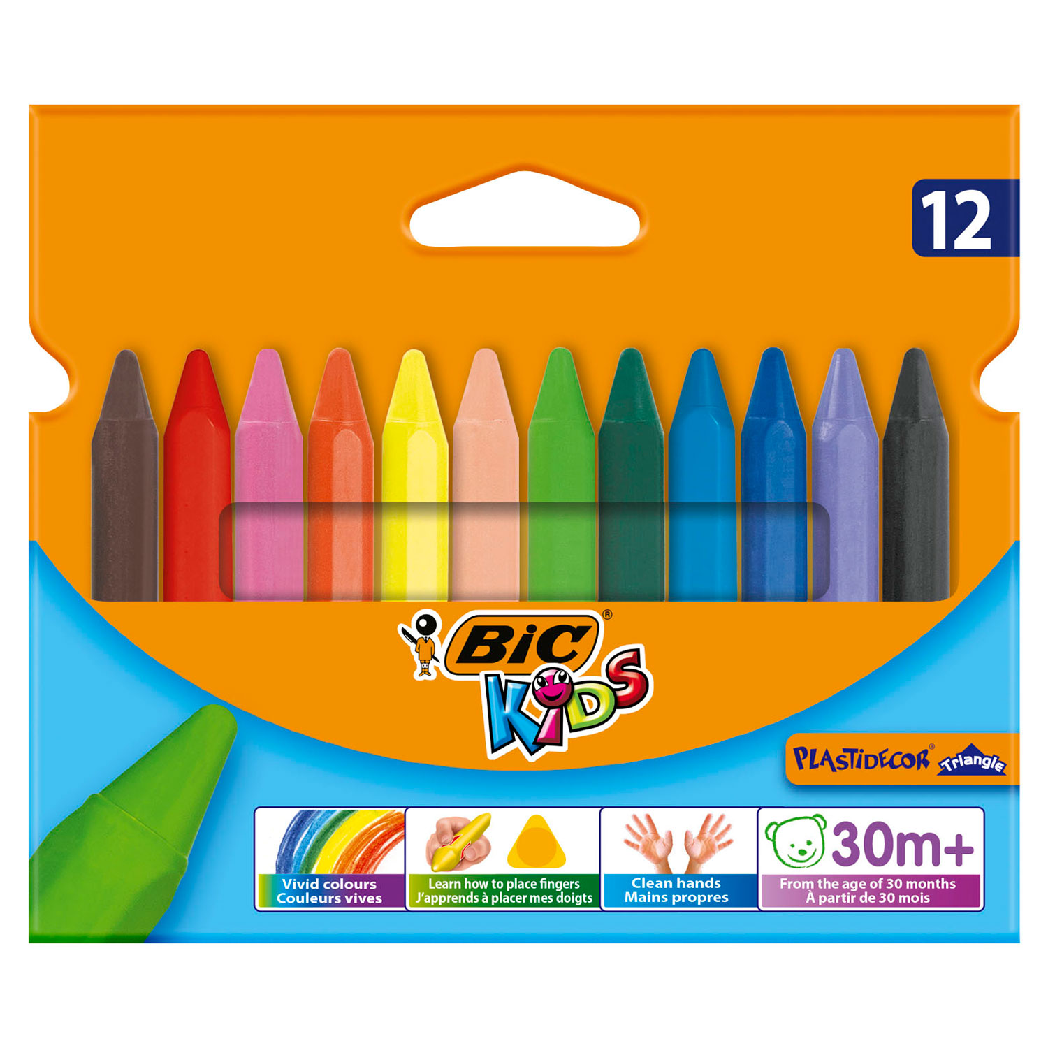 BIC Kids Plastidecor Triangle Kleurkrijt