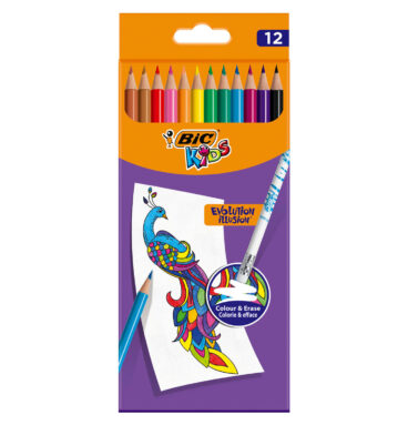 BIC Kids Evolution Uitgumbare Kleurpotloden