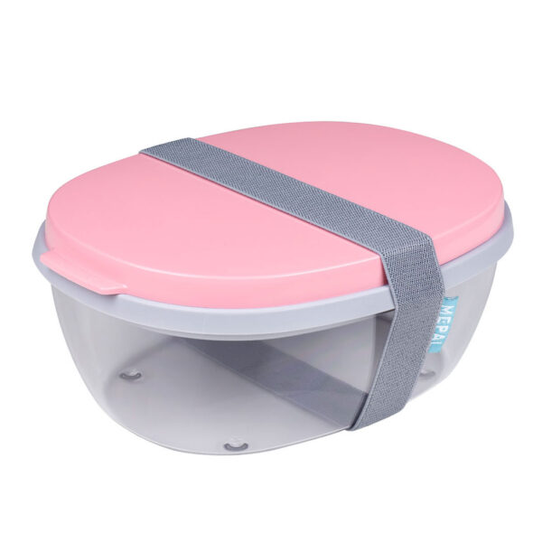 Mepal Saladebox Ellipse - Nordic Pink