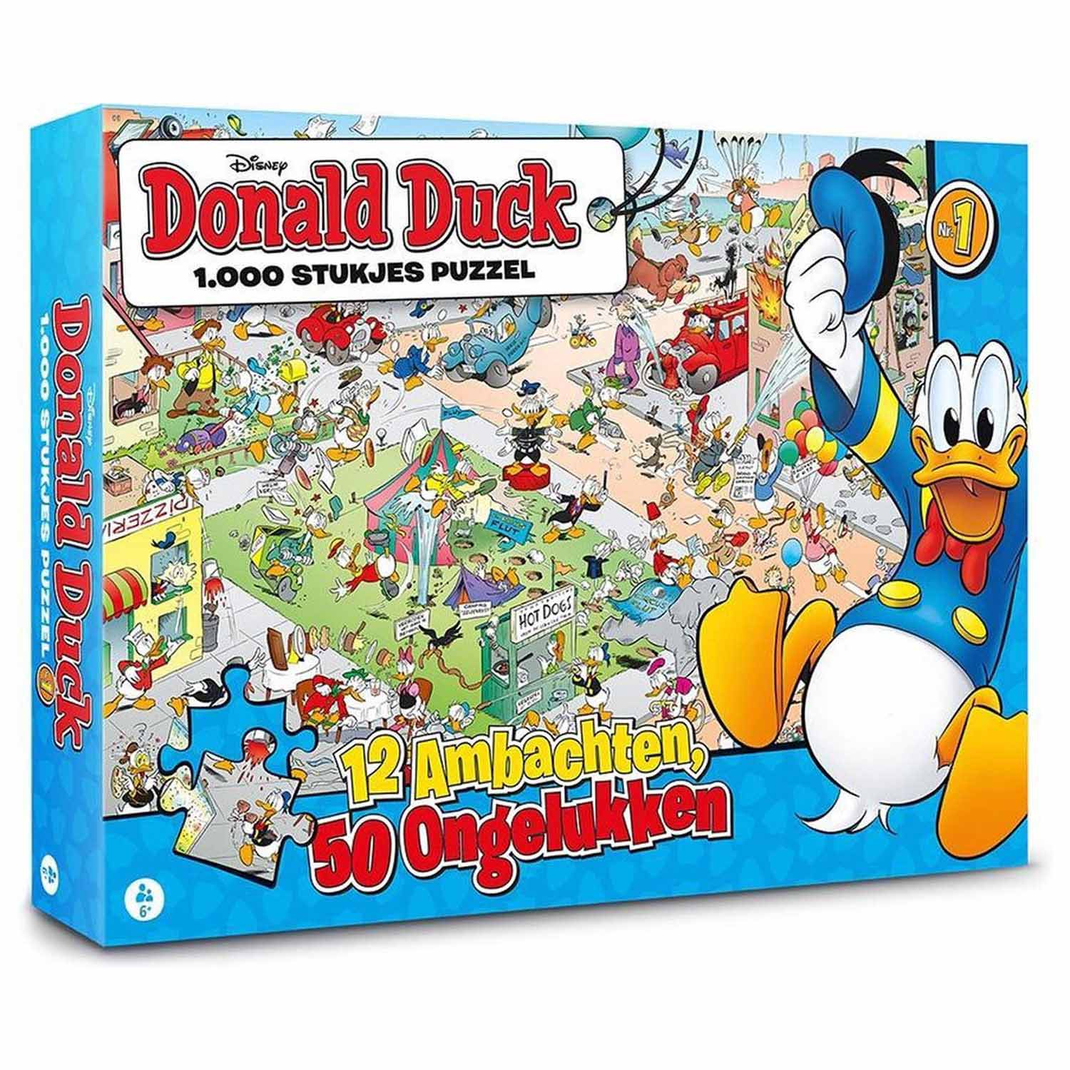 Donald Duck Puzzel - 12 Ambachten 50 Ongelukken