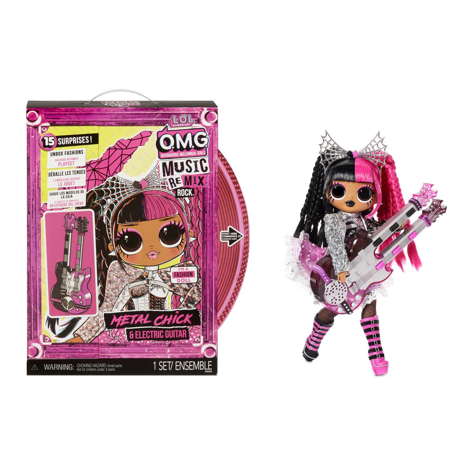 L.O.L. Surprise OMG Pop Remix Rock- Metal Chick and Guitar