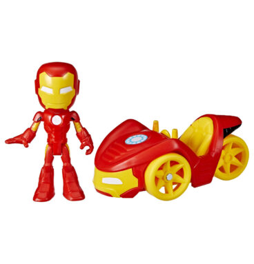 Spidey & Amazing Friends Voertuig en Figuur - Iron Man