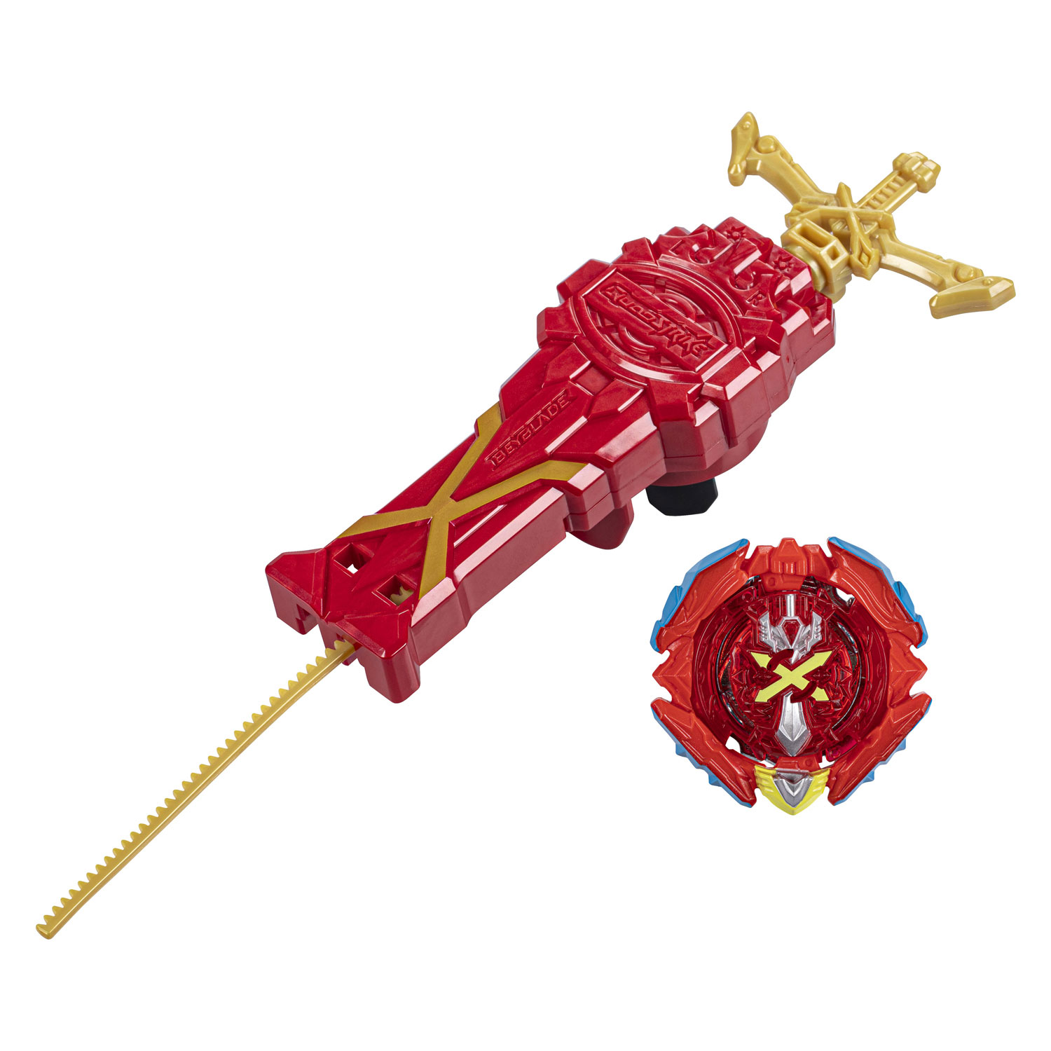 Beyblade QuadStrike Xcalius Power Speed Launcher Pack Afschi