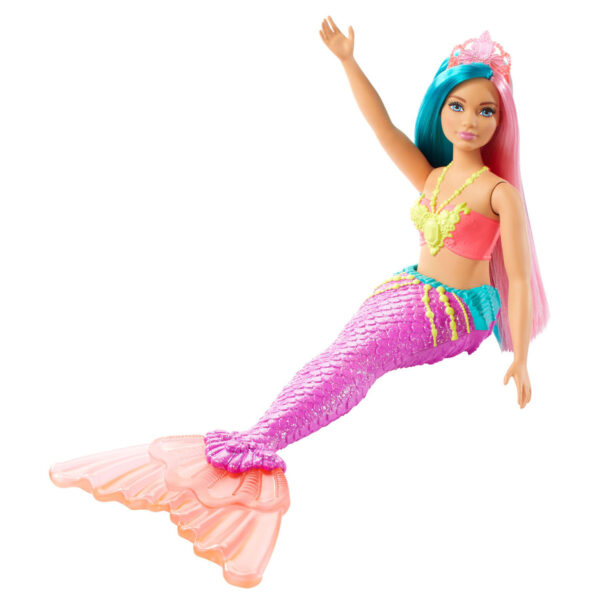 Barbie Dreamtopia Zeemeermin met Roze en Blauw Haar