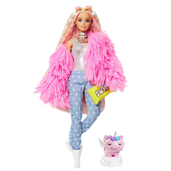 Barbie Extra Pop - Fluffy Pink Jacket