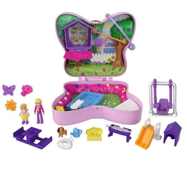 Polly Pocket Big Pocket - Vlindertuin compact